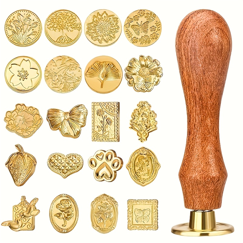 Wax Seal Stamp Set - Набор из 21 шт. восковых печатей