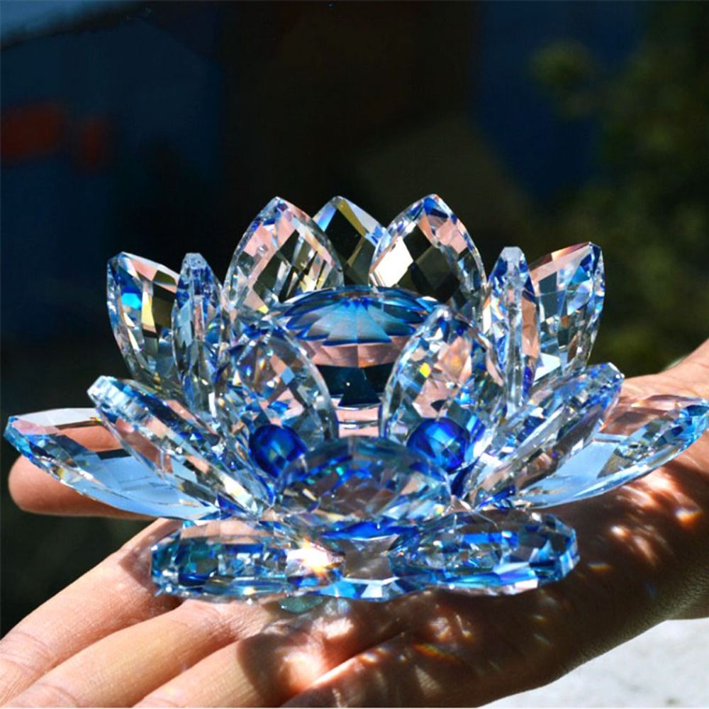 Paper Weight Crystal - Хрустальная фигурка цветка лотоса, домашнее свадебное